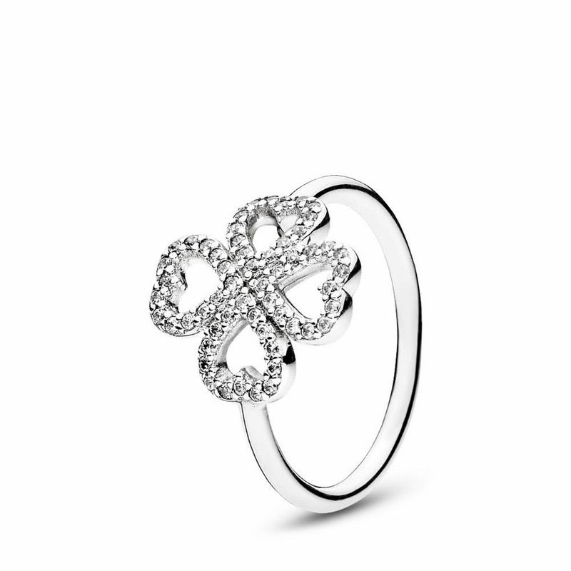 Pandora Petals of Love Stackable Ring Outlet NZ, Sterling Silver (384506-TPS)